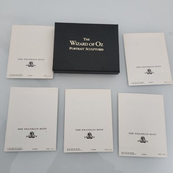Franklin Mint Wizard of Oz 19 COA BOOKLETS CARDS Sculptures BOX Vintage 80s Rare - Picture 6 of 16